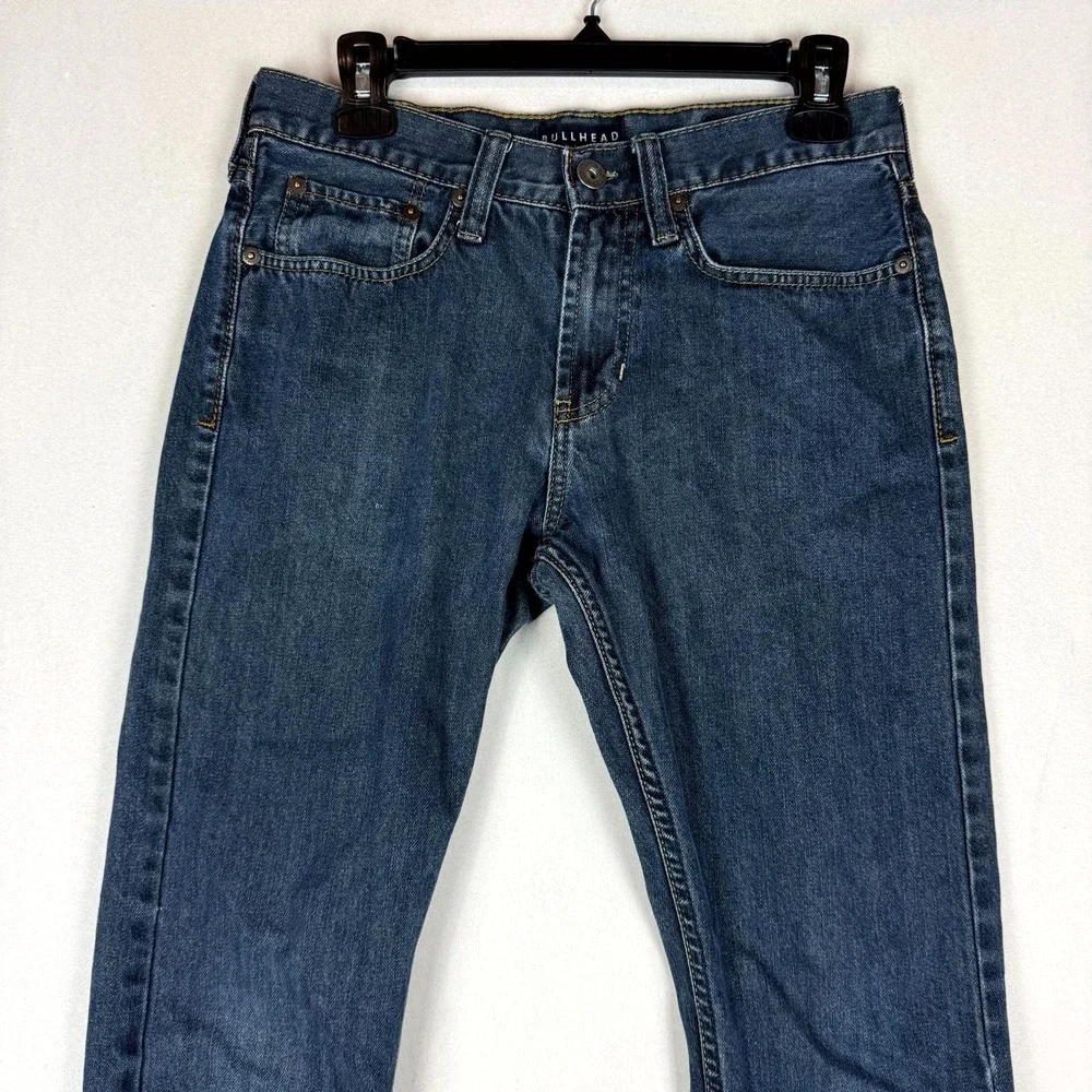 Bullhead Denim Co. Jeans Men 29x30 Blue Cotton Medium Wash Mid Rise Straight Leg